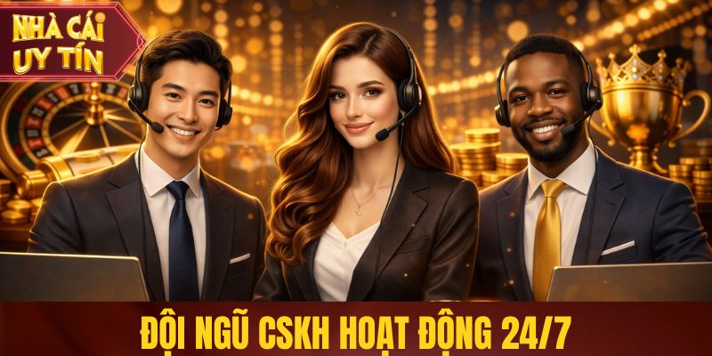 Đội ngũ CSKH hoạt động 24/7
